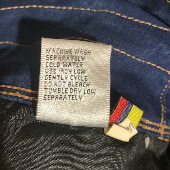 Bamboo Jeans Denim Blue Dark Wash Skinny  Mid Rise Stretchy Junior Size 1 - Picture 16 of 16